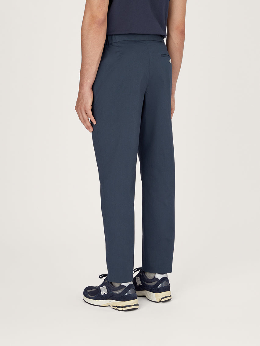 The 24 Trouser Relaxed Fit || Pebble Blue | Stretch Cotton