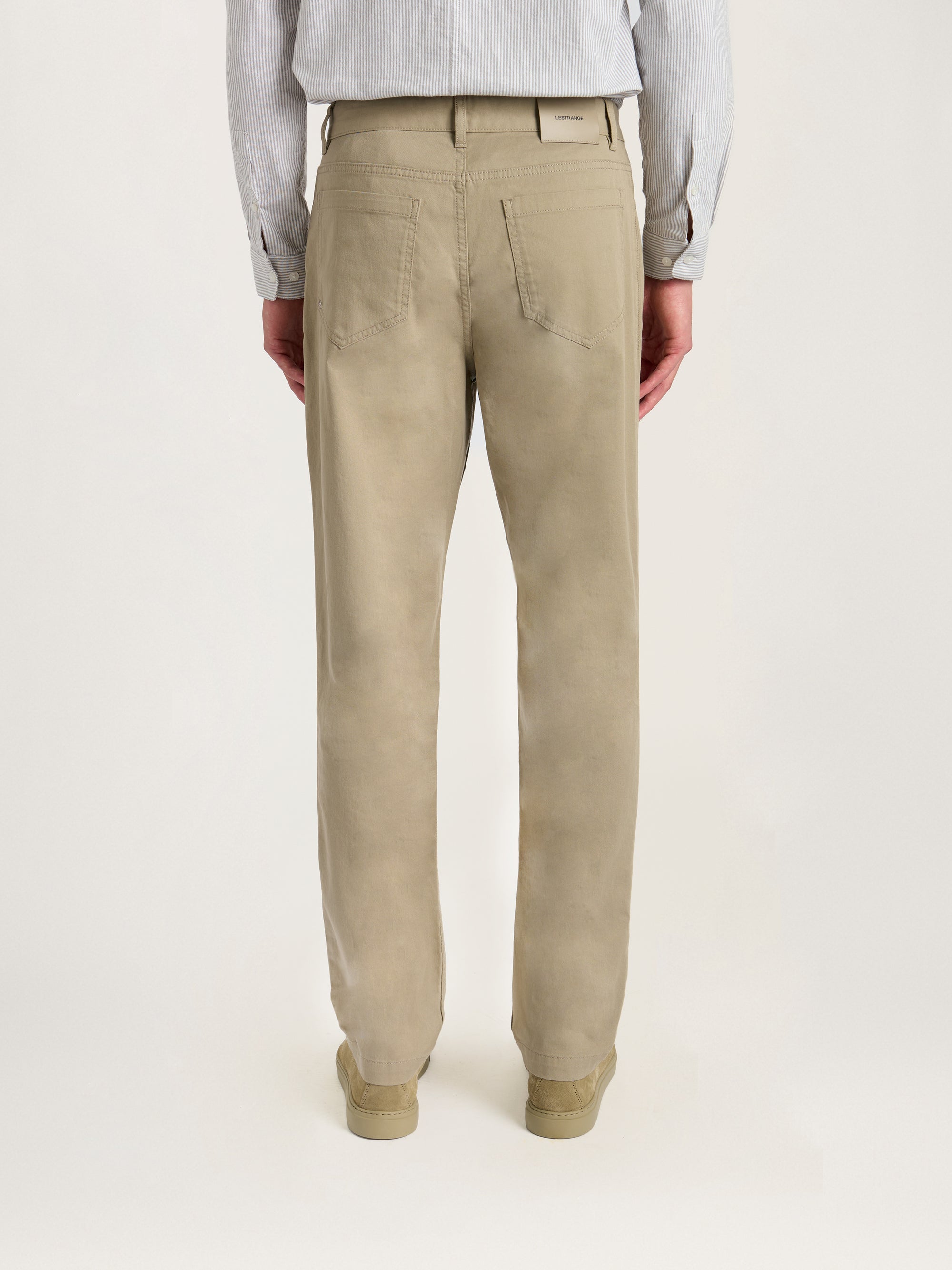 The Five Pocket Trouser || Dark Beige | Stretch Cotton