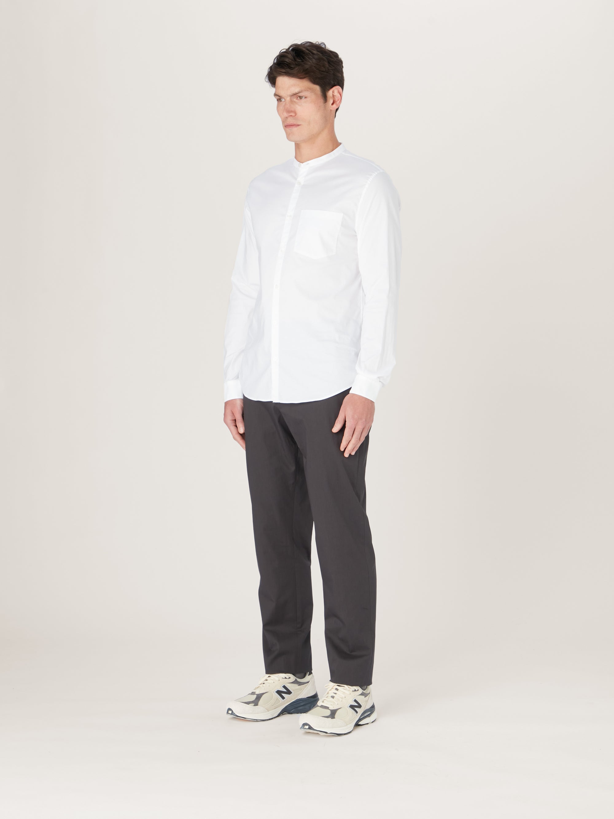 The All Day Shirt || White | Pinpoint Cotton