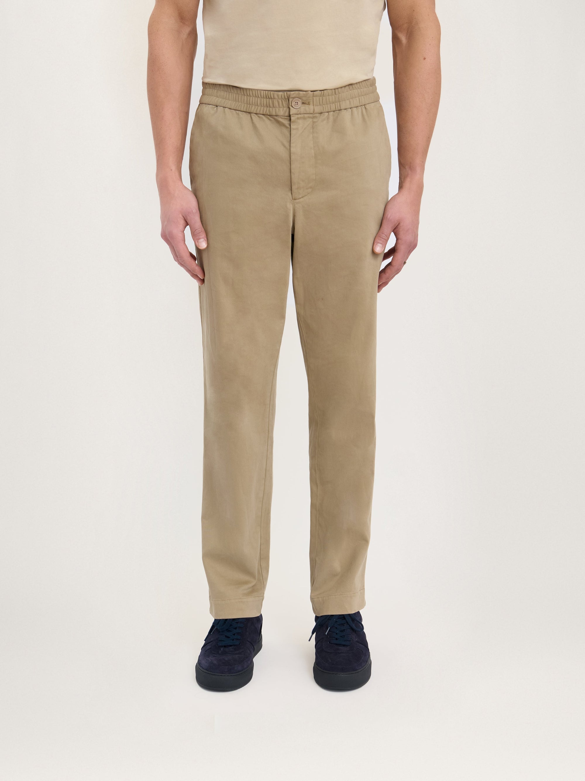 The Easy Trouser || Dark Beige | Organic Cotton