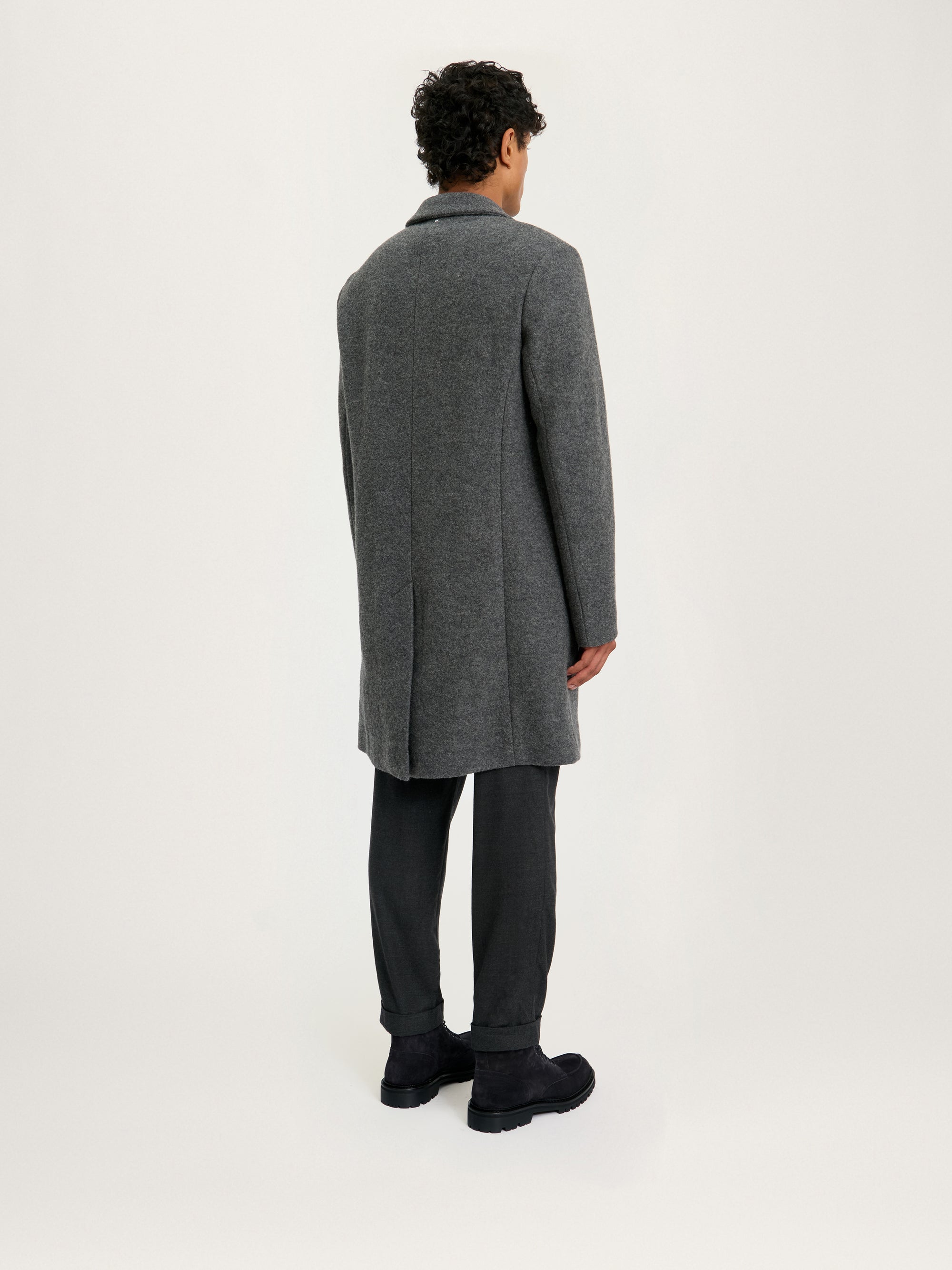 The Jersey Wool Coat || Charcoal | LESTRANGE