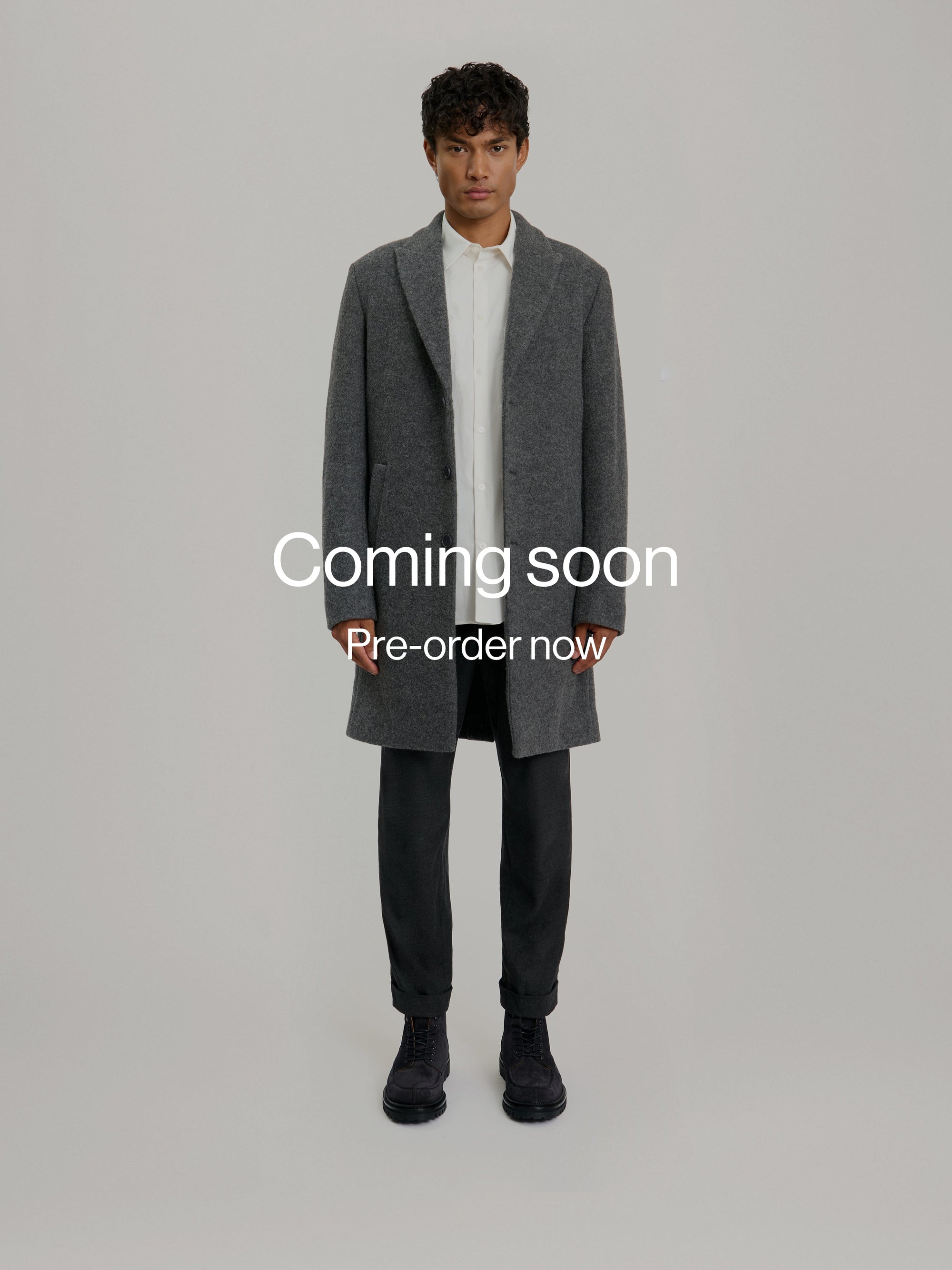 The Jersey Wool Coat || Charcoal | LESTRANGE