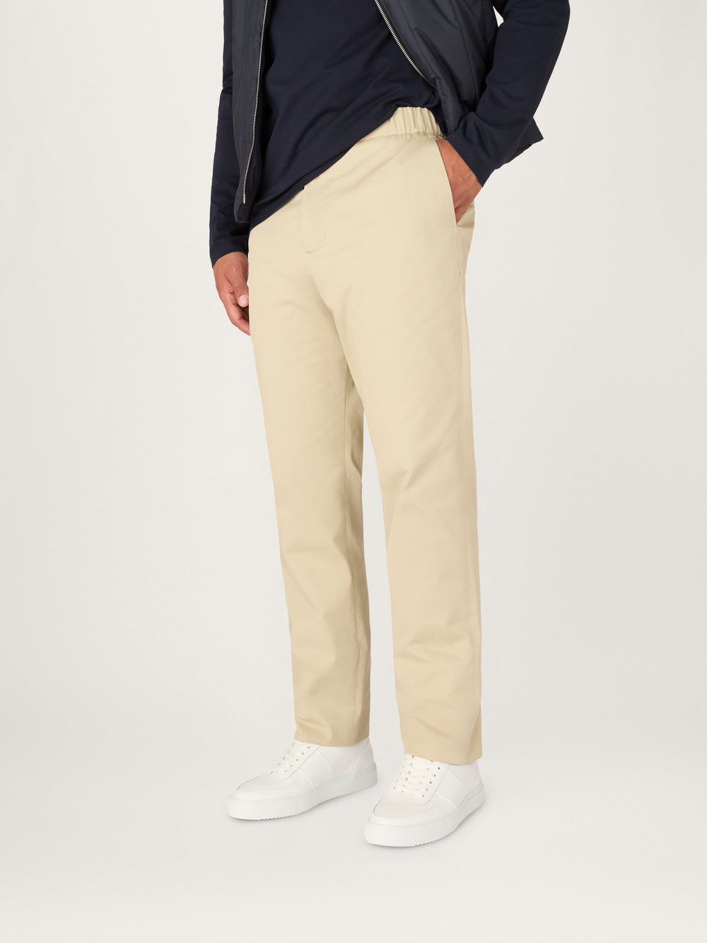 The 24 Trouser Relaxed Fit || Oat | Stretch Cotton