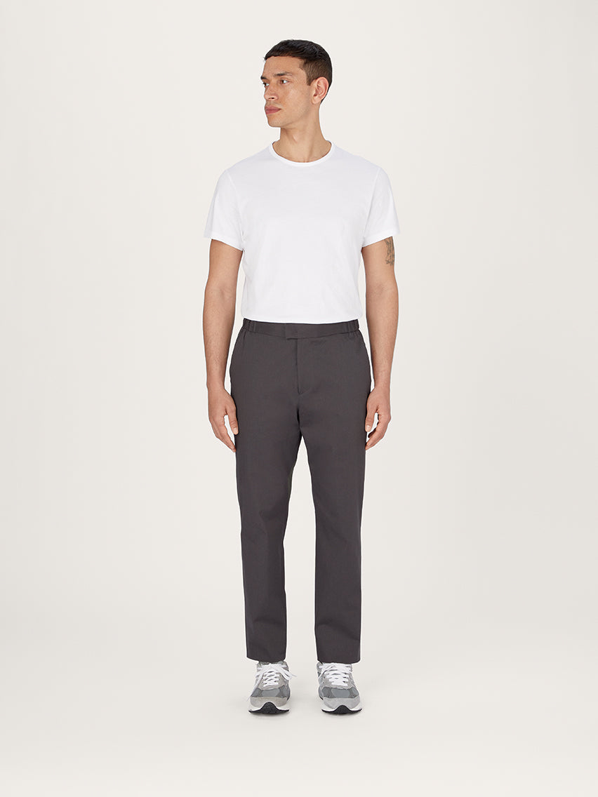 The 24 Trouser Relaxed Fit || Slate-Grey | Stretch Cotton