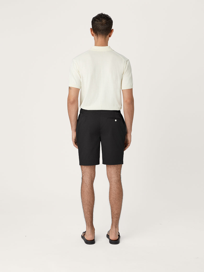 The 12 Shorts 9" || Black | Stretch Cotton