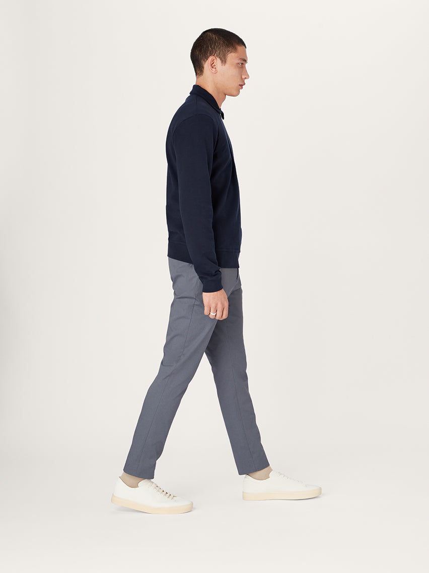 The Easy Zip Sweatshirt || Navy | Organic Cotton