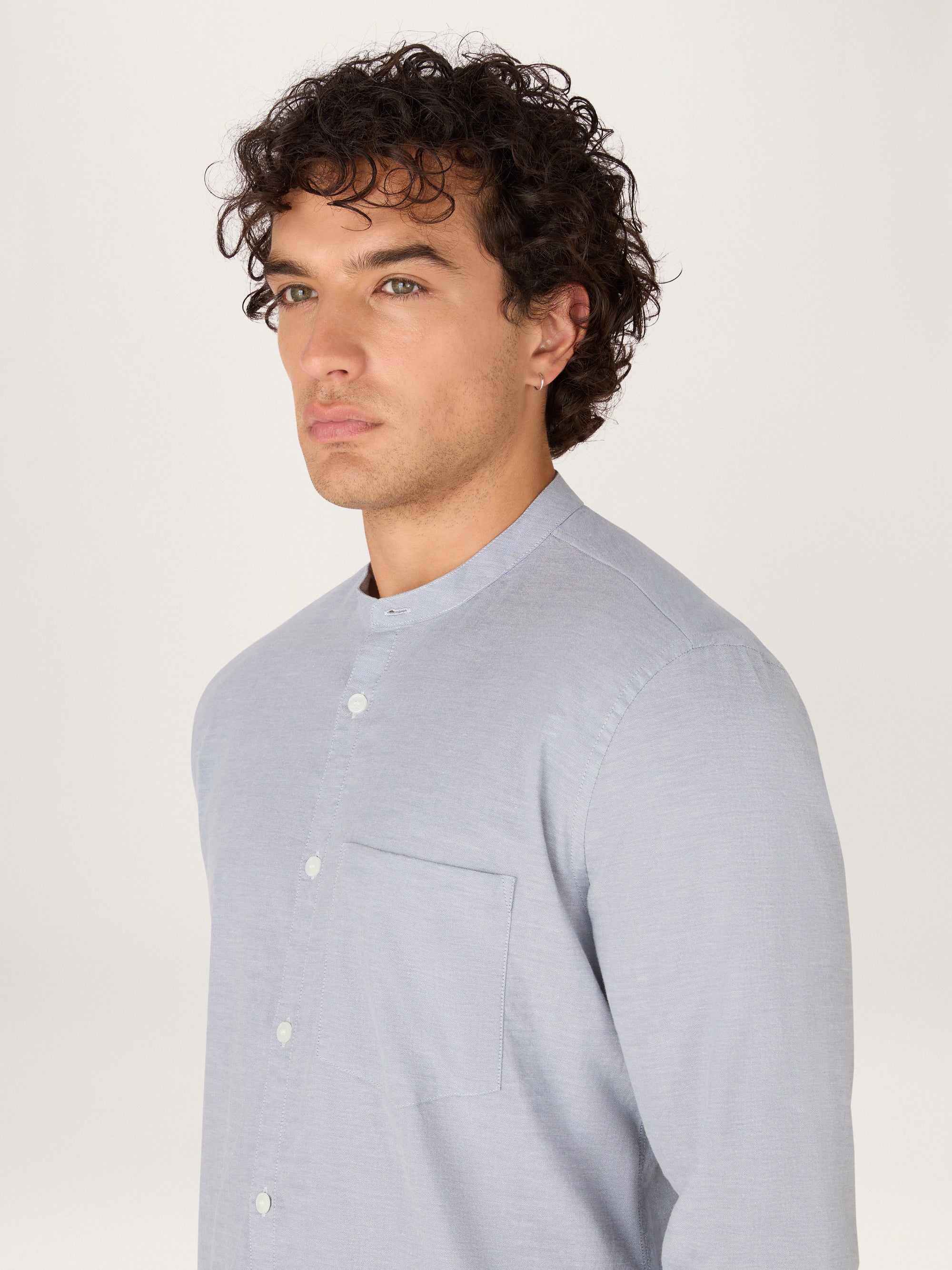 The All Day Shirt || Chambray | Pinpoint Cotton