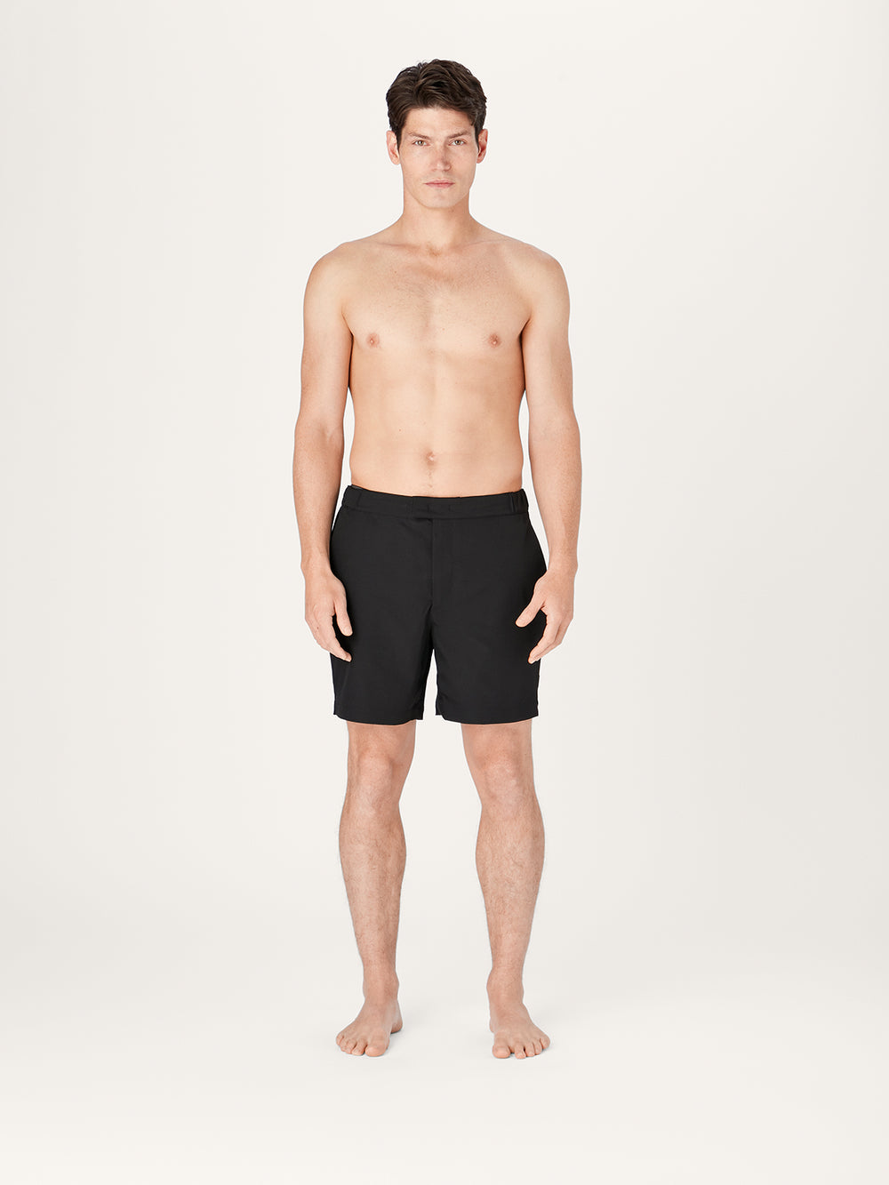 The Anywear Short 2.0 || Black | Recycled nylon without netting