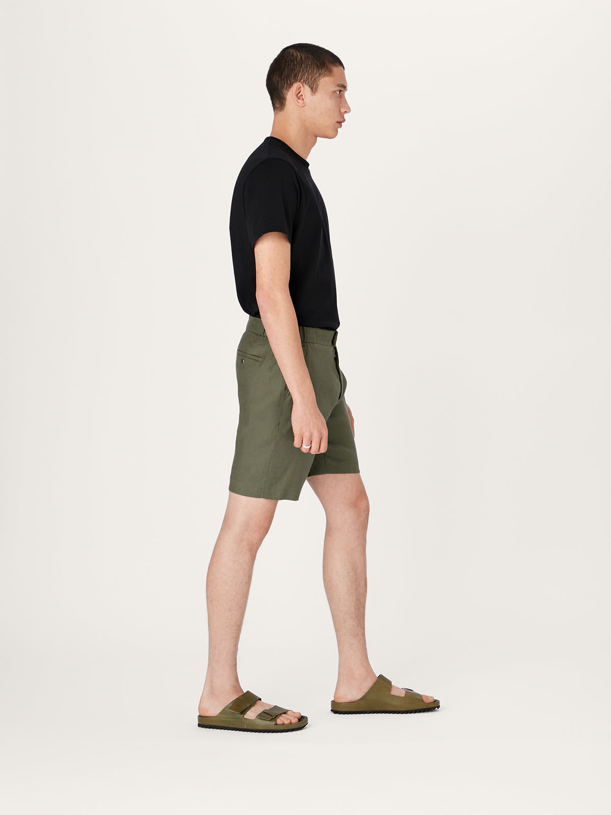 The 12 Shorts Linen 9" || Olive | Linen