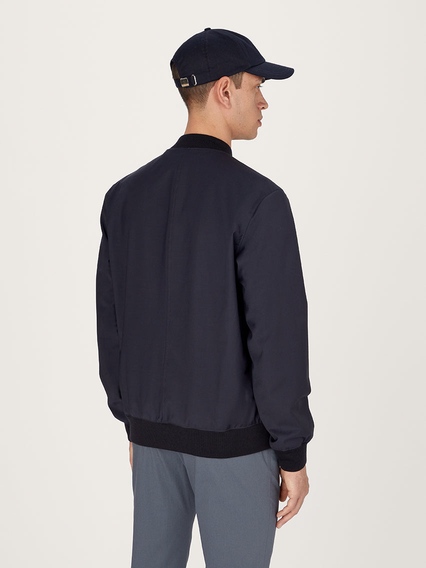 The Hydrowool Bomber Jacket || Navy