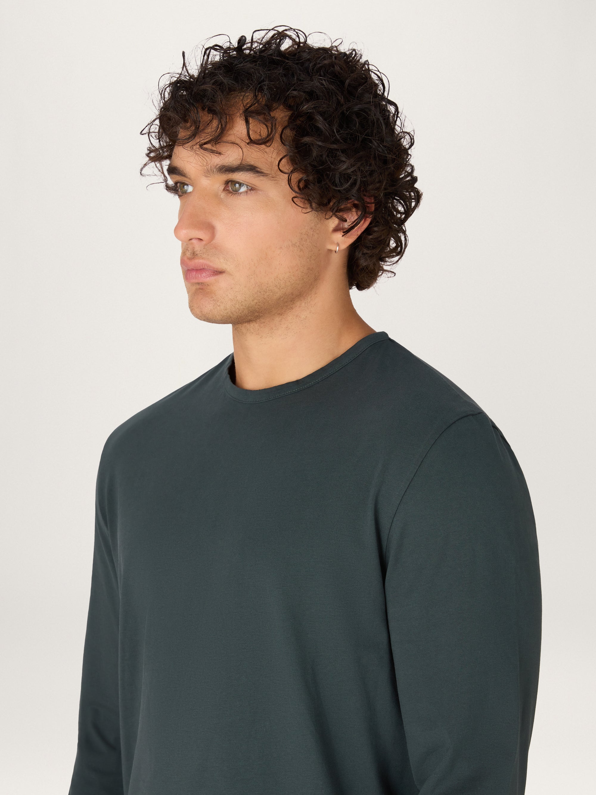 The Long Sleeve Tee || Forest Green | Organic Cotton