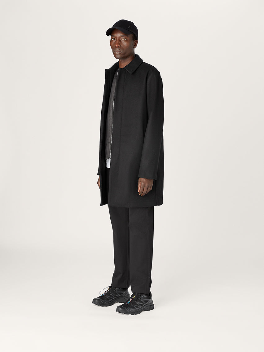 The Modular Coat || Black | Recycled Wool