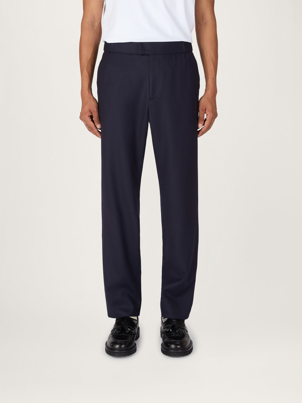 3245 OLGA Tricot Warm Up Pants Navy - The Uniform Store