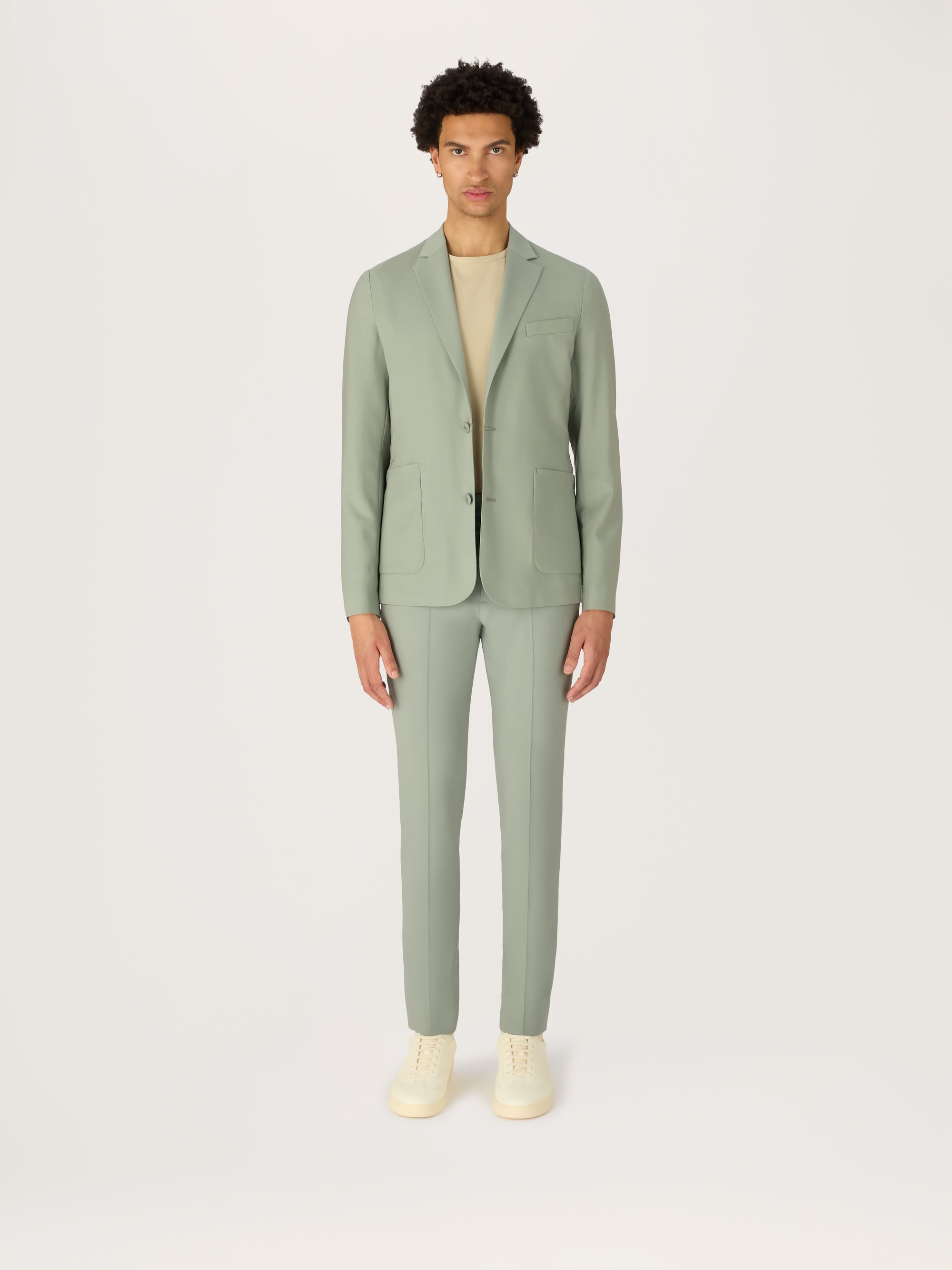 The Tropical Wool Suit || Sage | Tropical Wool
