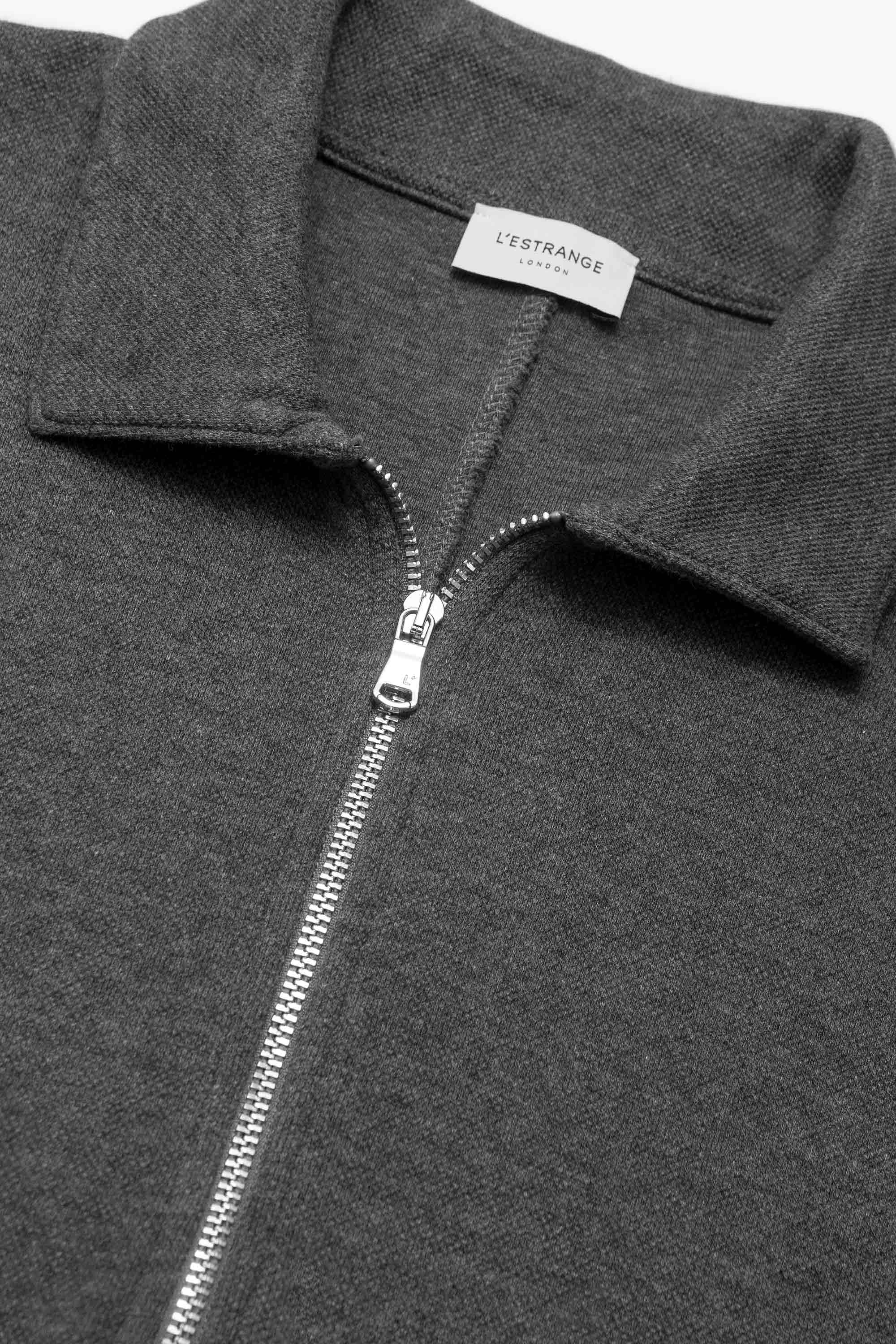 The Easy Zip Sweatshirt || Charcoal | Organic Cotton