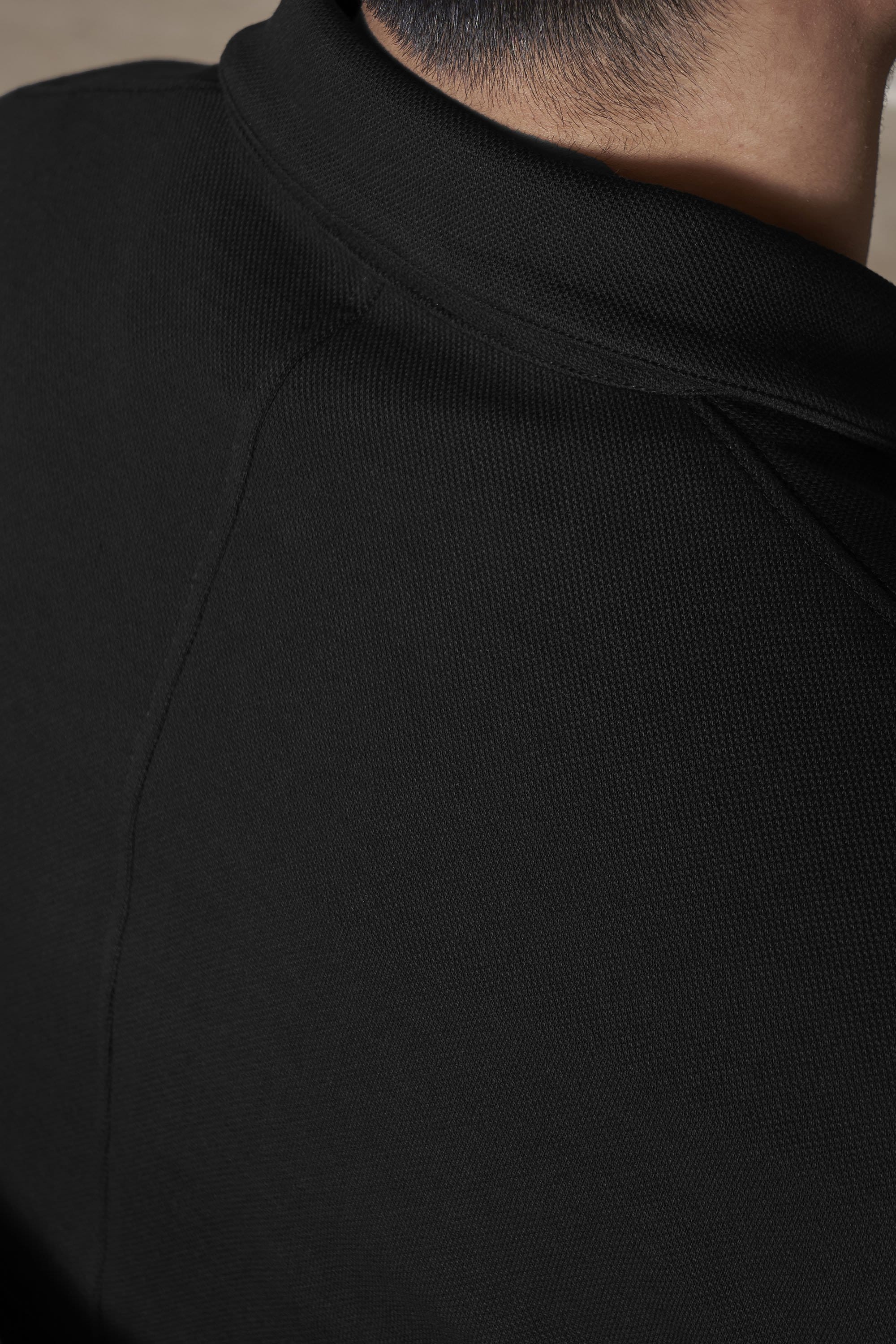 The Easy Zip Sweatshirt || Black | Organic Cotton